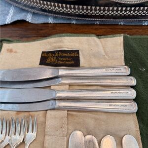 Michigan Union Silver Knives Set